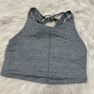 Free People Cropped Tank in Gray size Small